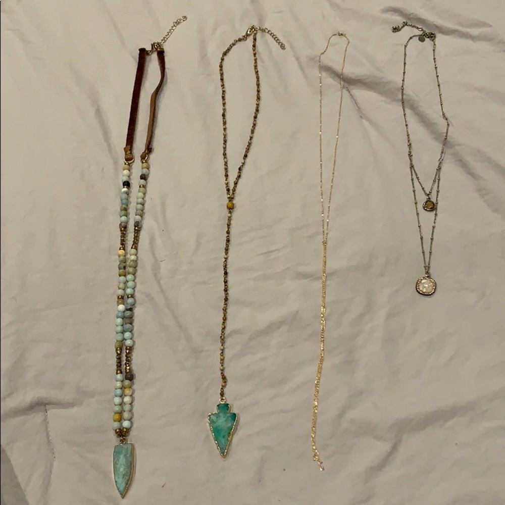4 necklaces!